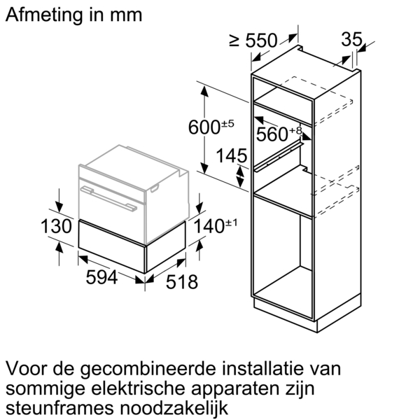 SIEMENS BI710C1B1 IQ700 warmhoudlade - 14cm