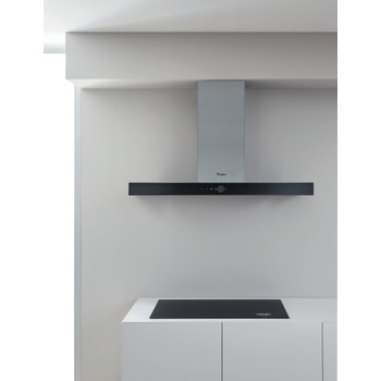 WHIRLPOOL AKR7591IX wandschouwdampkap - 90cm