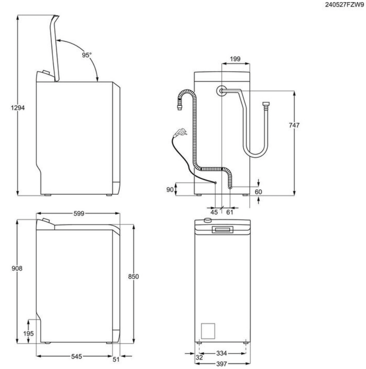 AEG LTR6B62 6000 wasmachine - bovenlader