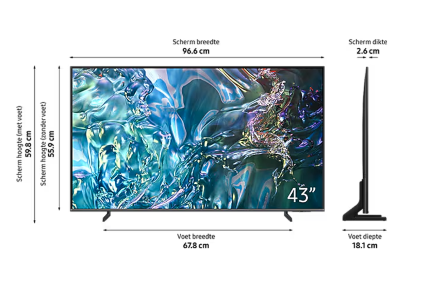 SAMSUNG QE43Q67DAUXXN televisie 4K UHD - 43" SAMSUNG QE43Q67DAUXXN televisie 4K UHD - 43"