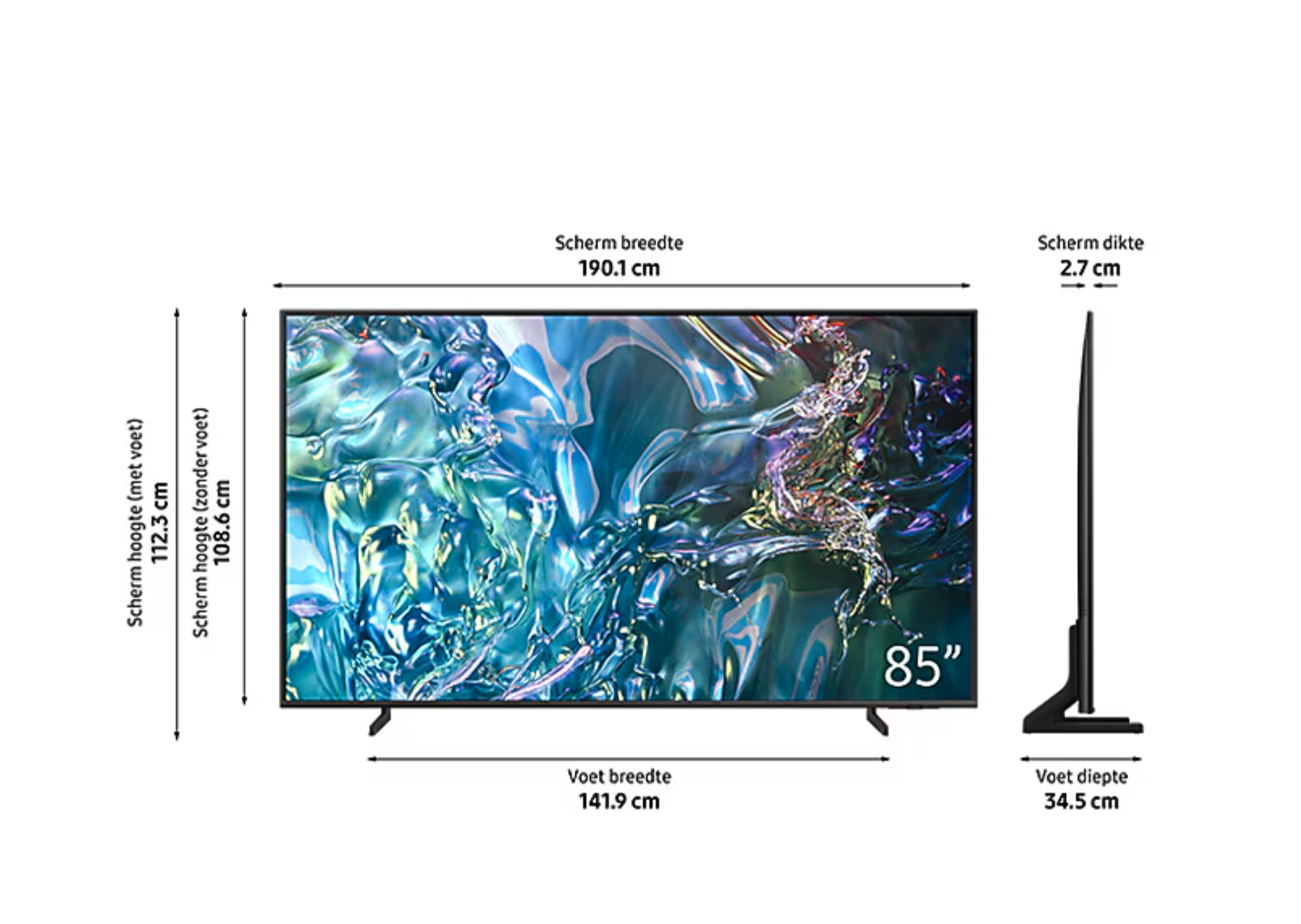 SAMSUNG QE43Q60DAUXXN televisie 4K UHD - 43''