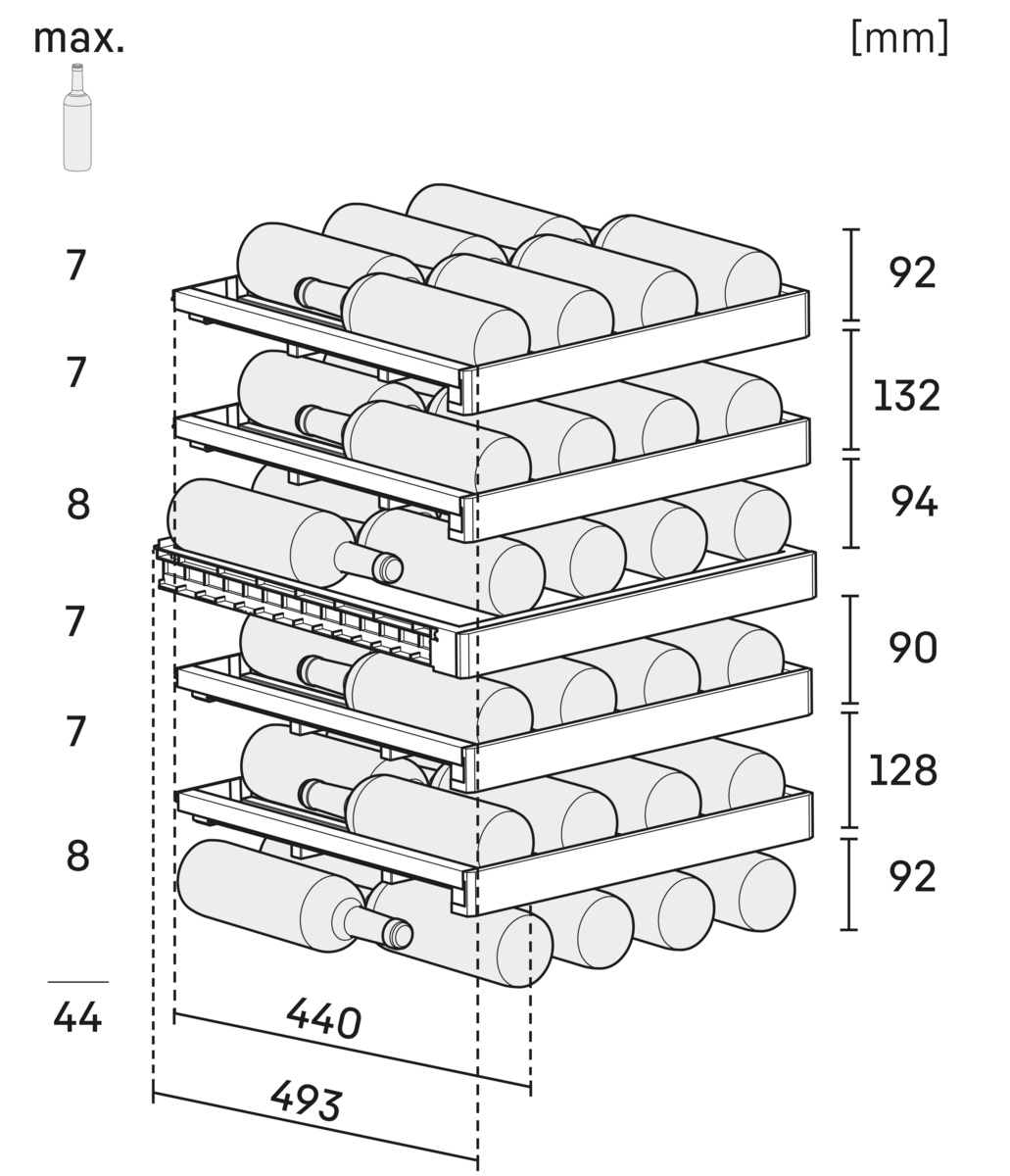 LIEBHERR SWNBSD529I20 vrijstaande wijnkoelkast LIEBHERR SWNBSD529I20 vrijstaande wijnkoelkast