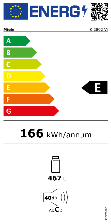MIELE K2802VI MASTERCOOL koelkast zonder vriesvak - 213cm MIELE K2802VI MASTERCOOL koelkast zonder vriesvak - 213cm