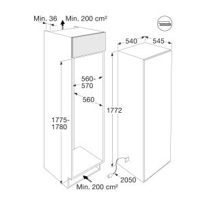 ATAG KS27178CN inbouw vriezer - 178cm ATAG KS27178CN inbouw vriezer - 178cm