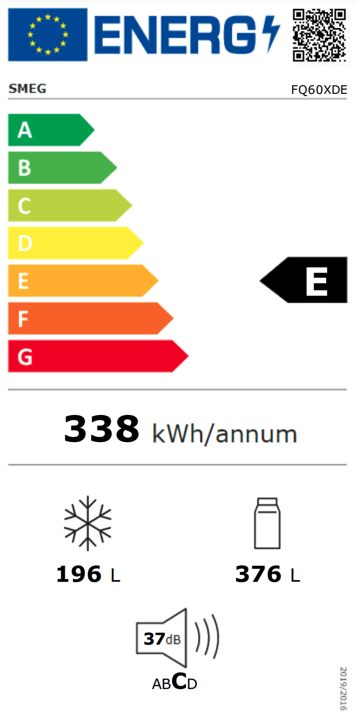 SMEG FQ60XDE side-by-side - 182cm