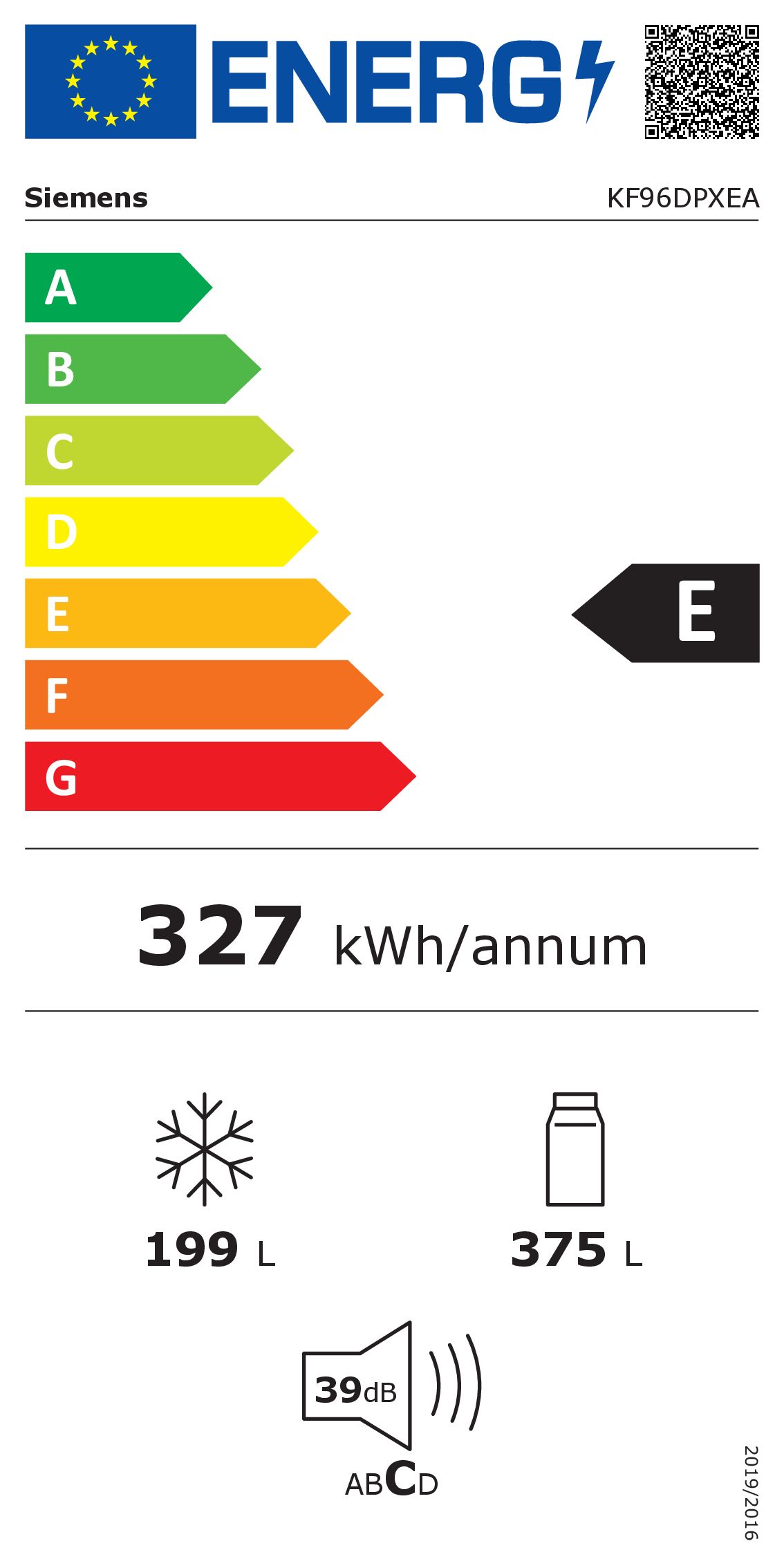 SIEMENS KF96DPXEA IQ700 side-by-side - 183cm