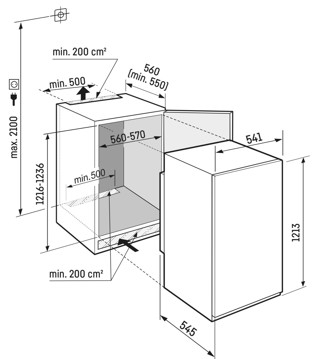 LIEBHERR IRBSD412022 koelkast zonder vriesvak - 122cm LIEBHERR IRBSD412022 koelkast zonder vriesvak - 122cm