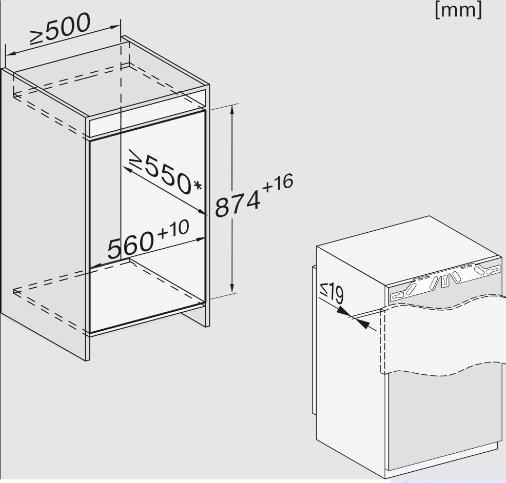 MIELE FNS7140C inbouw vriezer - 88cm MIELE FNS7140C inbouw vriezer - 88cm