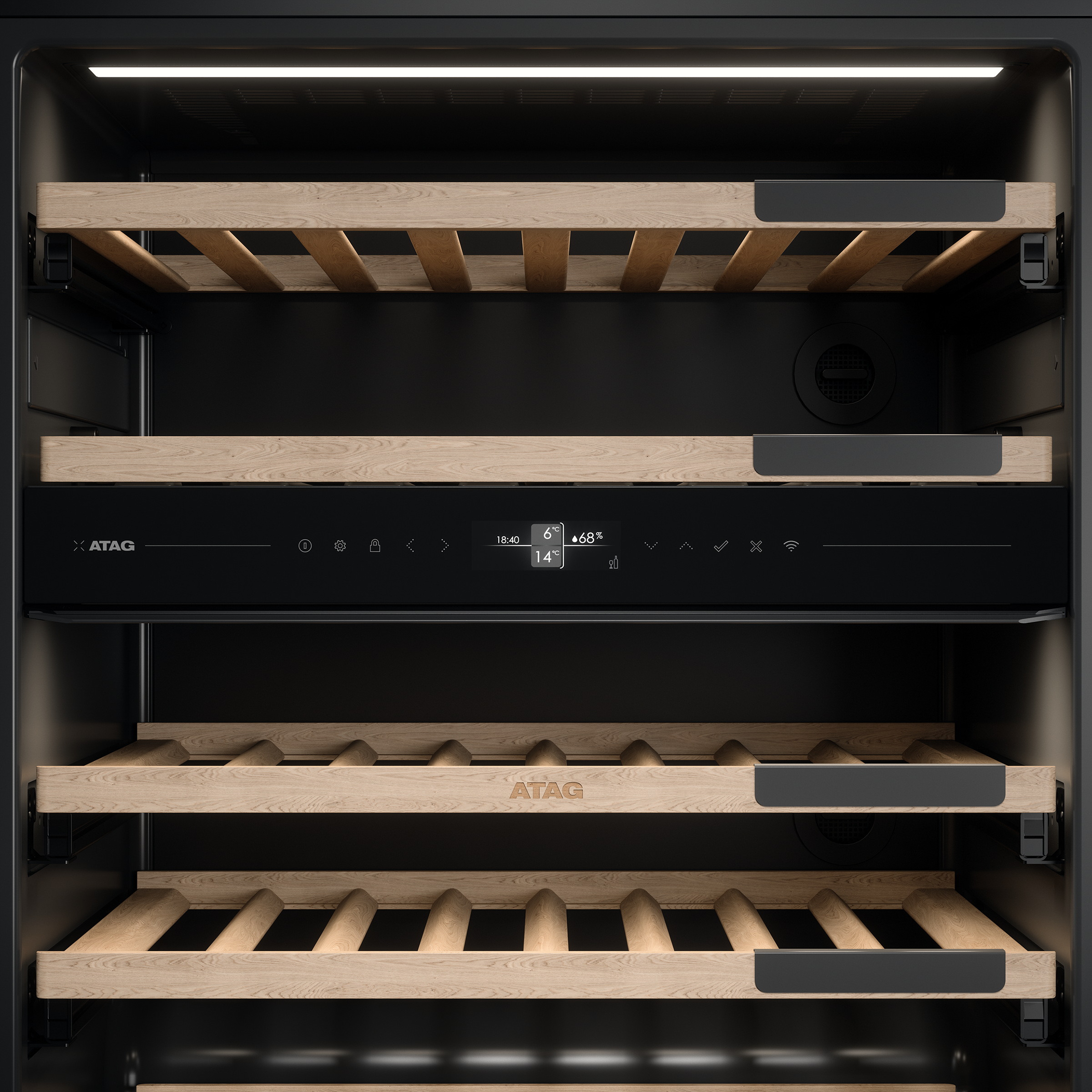 ATAG KU8571K2C onderbouw wijnkoelkast ATAG KU8571K2C onderbouw wijnkoelkast