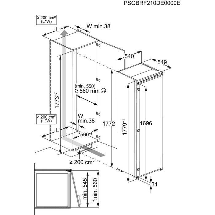 AEG TK6DS181ES 6000 koelkast zonder vriesvak - 177cm AEG TK6DS181ES 6000 koelkast zonder vriesvak - 177cm
