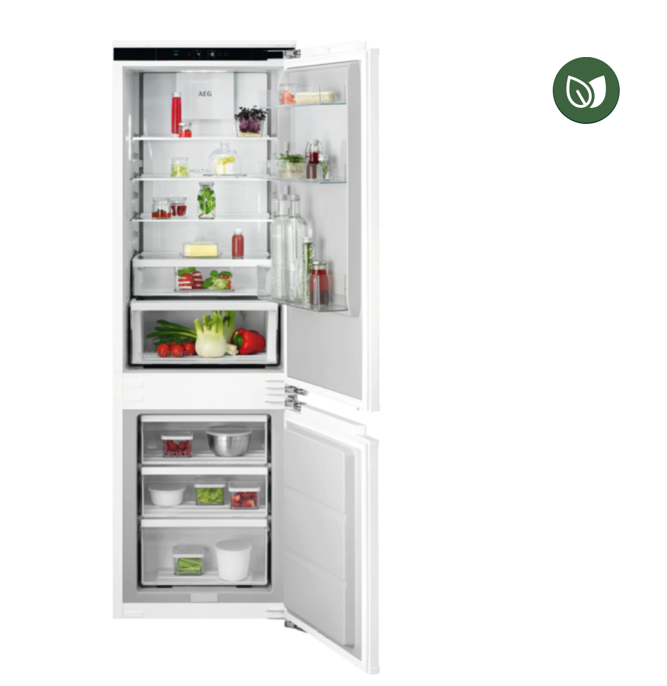 AEG TC7MS181CF koel-/vriescombinatie - 178cm