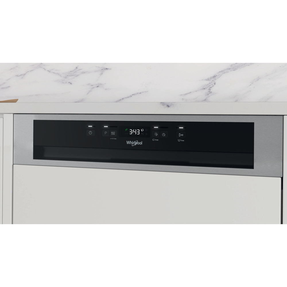 WHIRLPOOL WBC3C34PX vaatwasser met bedieningspaneel