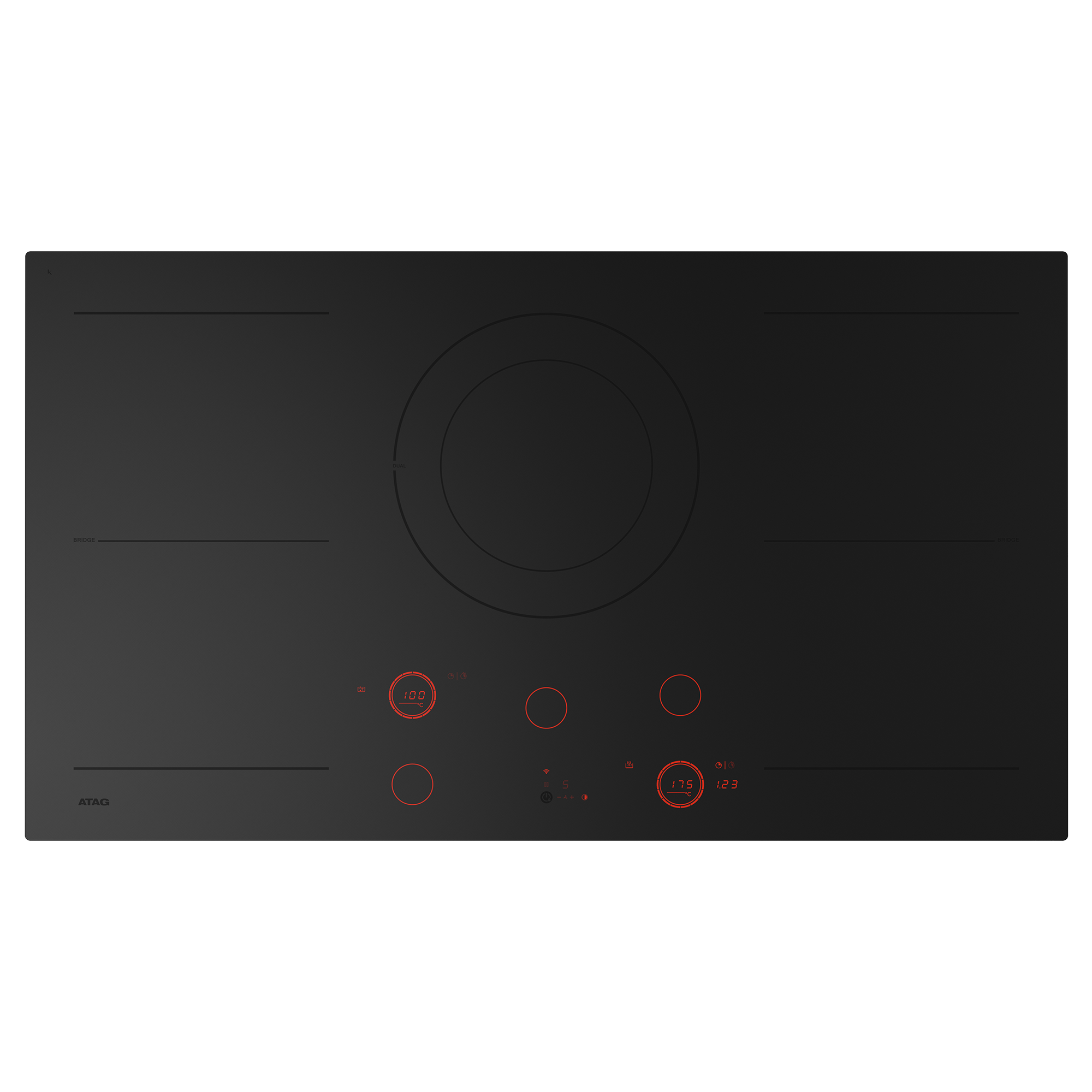 ATAG HI29572SVMI inductiekookplaat - 90cm ATAG HI29572SVMI inductiekookplaat - 90cm