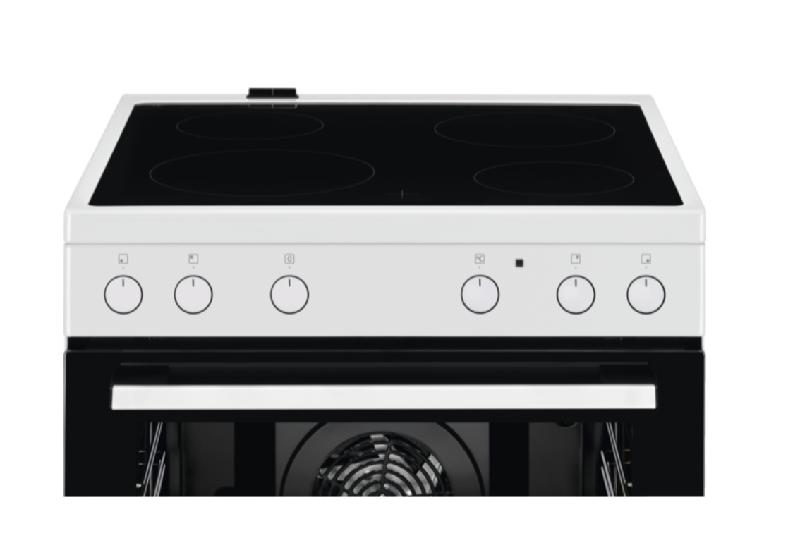 ELECTROLUX LKR62001CW fornuis met keramische kookplaat - 60cm ELECTROLUX LKR62001CW fornuis met keramische kookplaat - 60cm