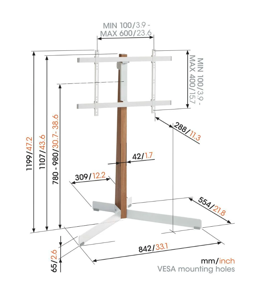 VOGELS TVS3695W VOGELS TVS3695W
