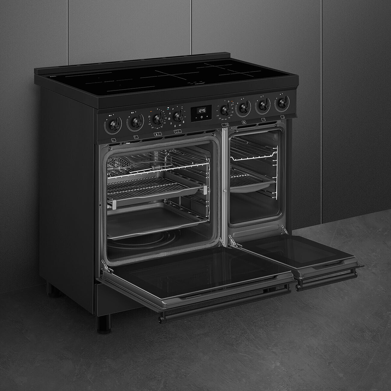 SMEG C92IPN2 fornuis met electrische kookplaat - 50cm SMEG C92IPN2 fornuis met electrische kookplaat - 50cm