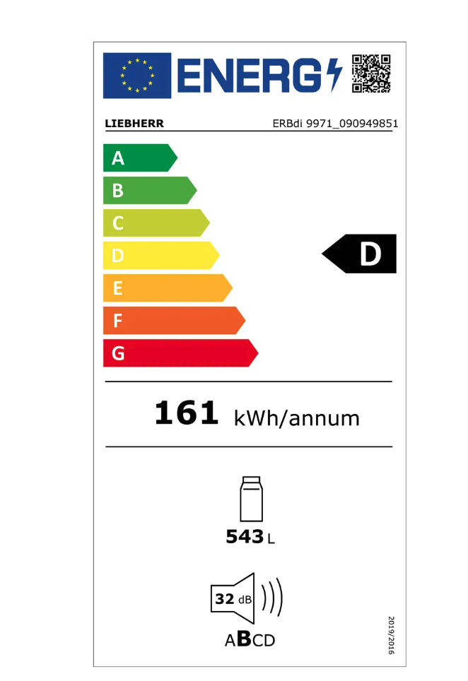LIEBHERR MONOLITH ERBDI997120617 koelkast zonder vriesvak - 213cm LIEBHERR MONOLITH ERBDI997120617 koelkast zonder vriesvak - 213cm