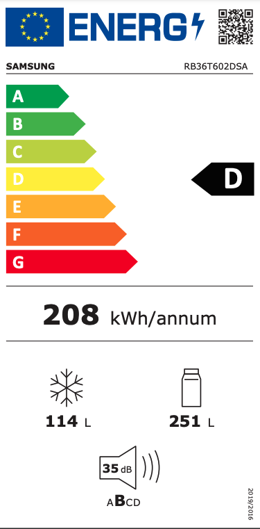 SAMSUNG RB34C675DSA/EF vrijstaande koel-/vriescombinatie - 185cm SAMSUNG RB34C675DSA/EF vrijstaande koel-/vriescombinatie - 185cm
