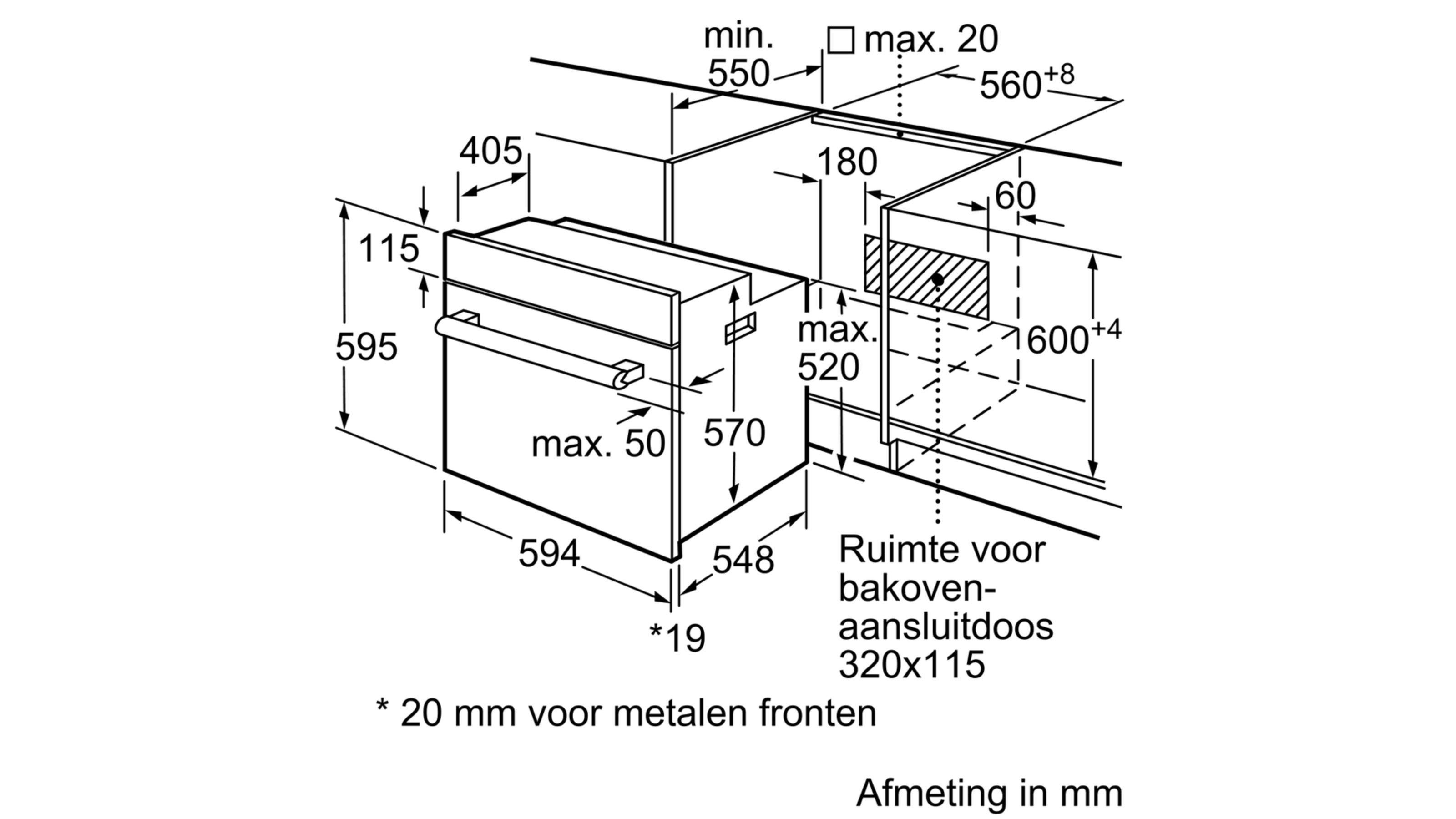BOSCH HBF011BR0 SERIE 2 multifunctionele oven - 60cm BOSCH HBF011BR0 SERIE 2 multifunctionele oven - 60cm