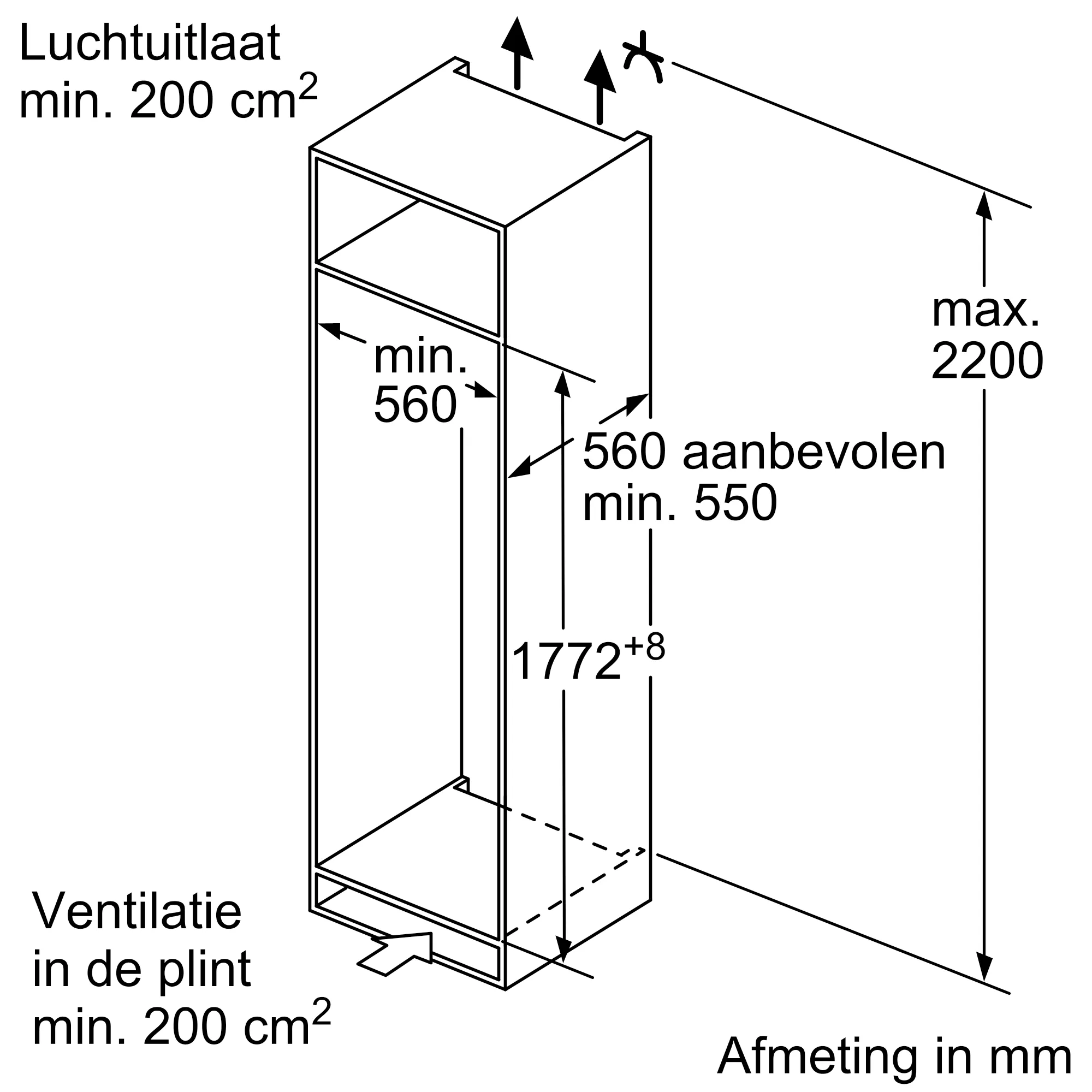SIEMENS KI81REDD0 IQ500 koelkast zonder vriesvak - 177cm